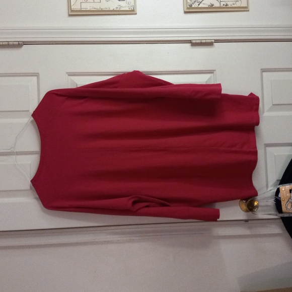 Life is Good Tunic Top Pink Fuscia Purple Embroidered Powered by Optimism Large - Picture 9 of 11